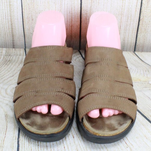 SALE! STEGMANN Cork Sole Slide Sandals Size 10 - Picture 5 of 9